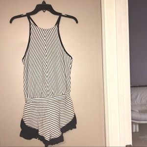 Striped romper
